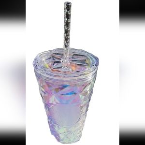 NWT, Starbucks Christmas Holiday 2023 Clear Diamond Prism  Grande 16oz